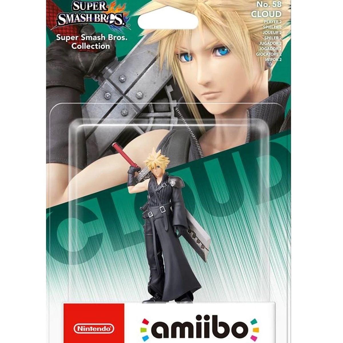 NINTENDO - Figura Amiibo Cloud P2 - Colección Super Smash Bros - Sniper