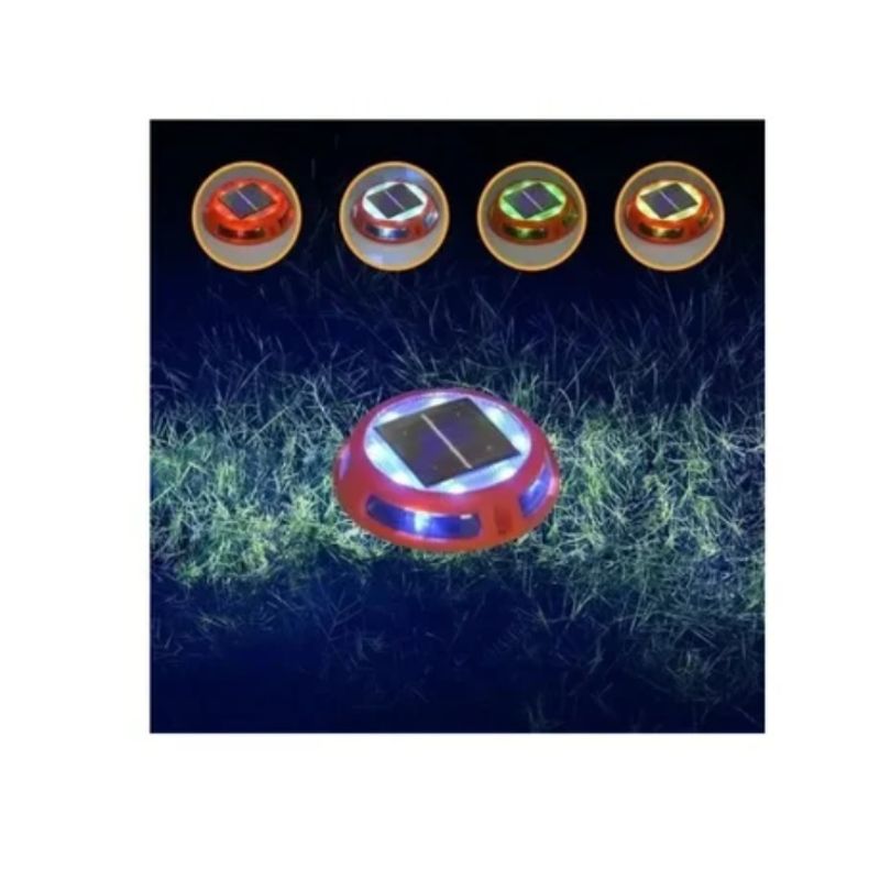 ESHOPANGIE - Pack 4 Foco Solar De Piso 8 Led / Multicolor