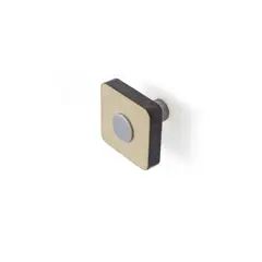 HBT - Perilla Cuadrada Haya/Metal 34 mm