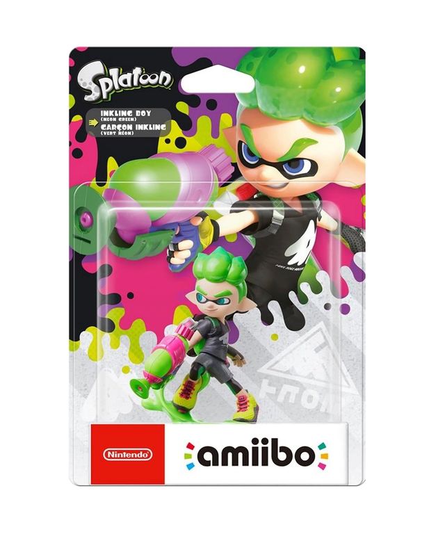NINTENDO Figura Amiibo Inkling Boy Neon Green - Colección Splatoon - Sniper