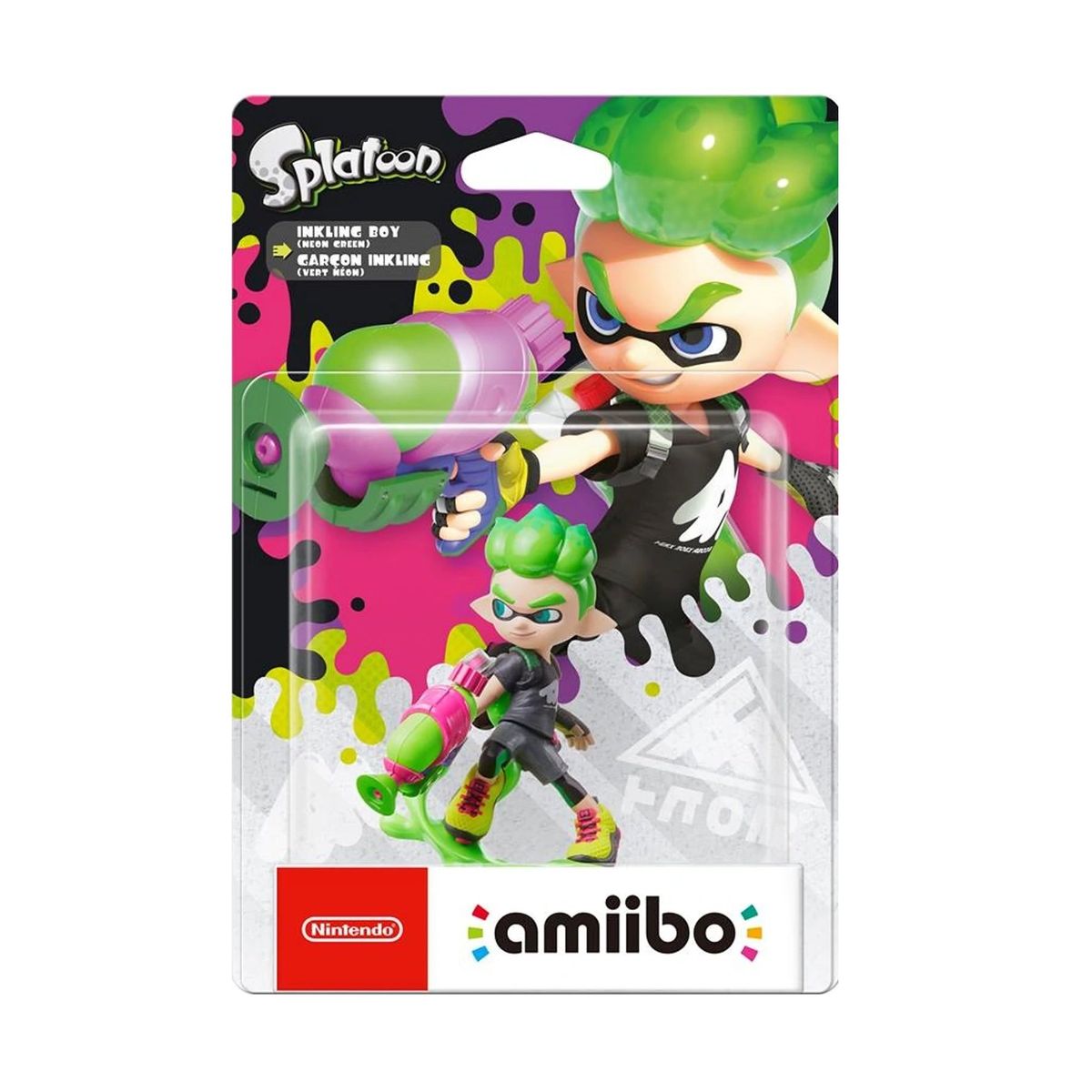NINTENDO - Figura Amiibo Inkling Boy Neon Green - Colección Splatoon - Sniper