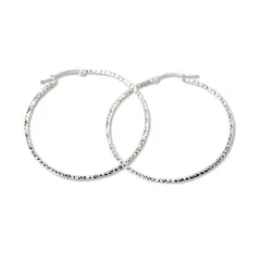 ANDREA COGGIOLA JOYAS - Aros Argolla Satinada 45mm Plata Fina 925