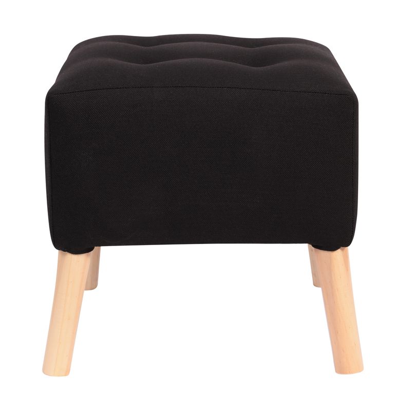 GENERICO - Pouf Alemania Negro Delta 42x42x43 cm Máxima Design