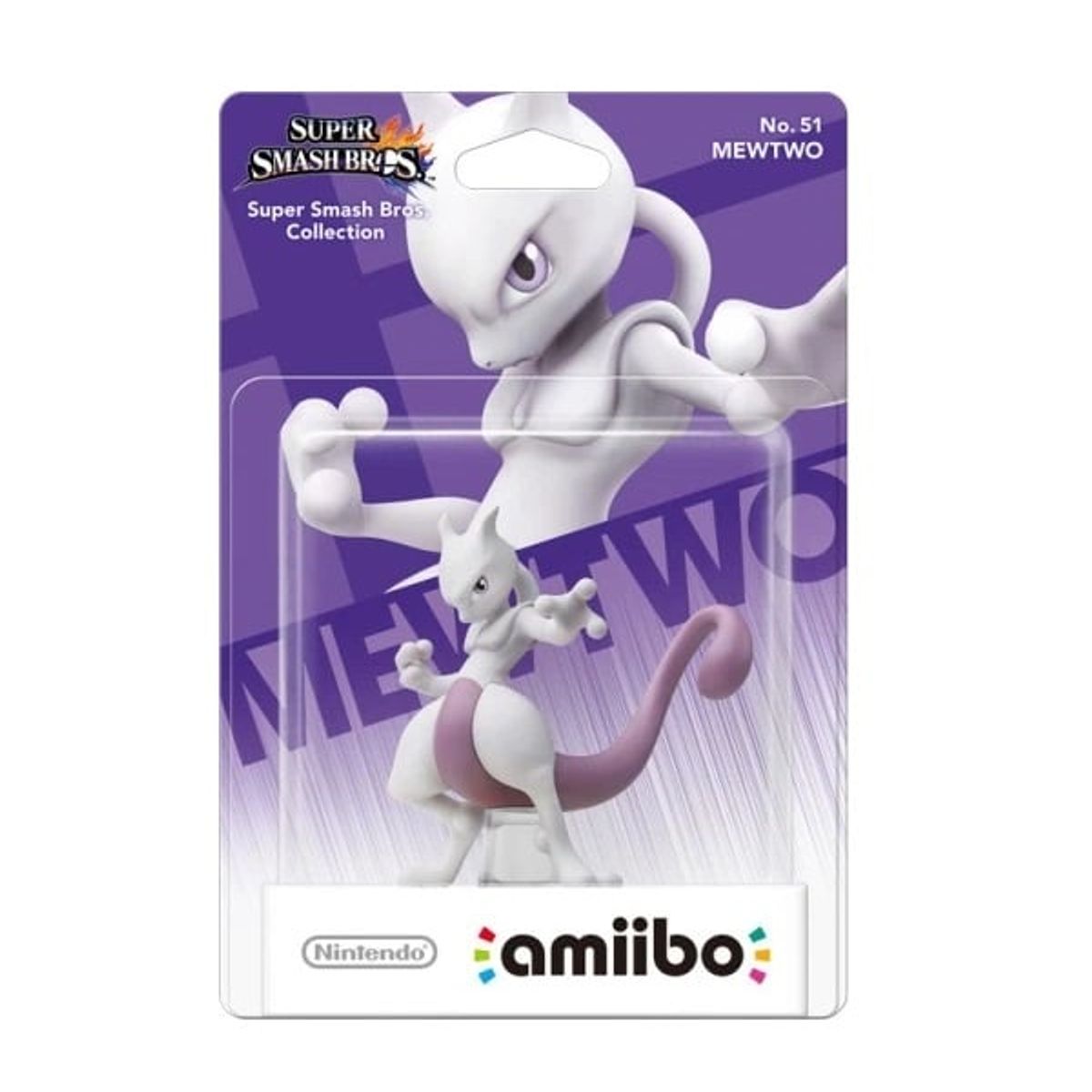 NINTENDO - Figura Amiibo Mewtwo - Colección Super Smash Bros - Sniper