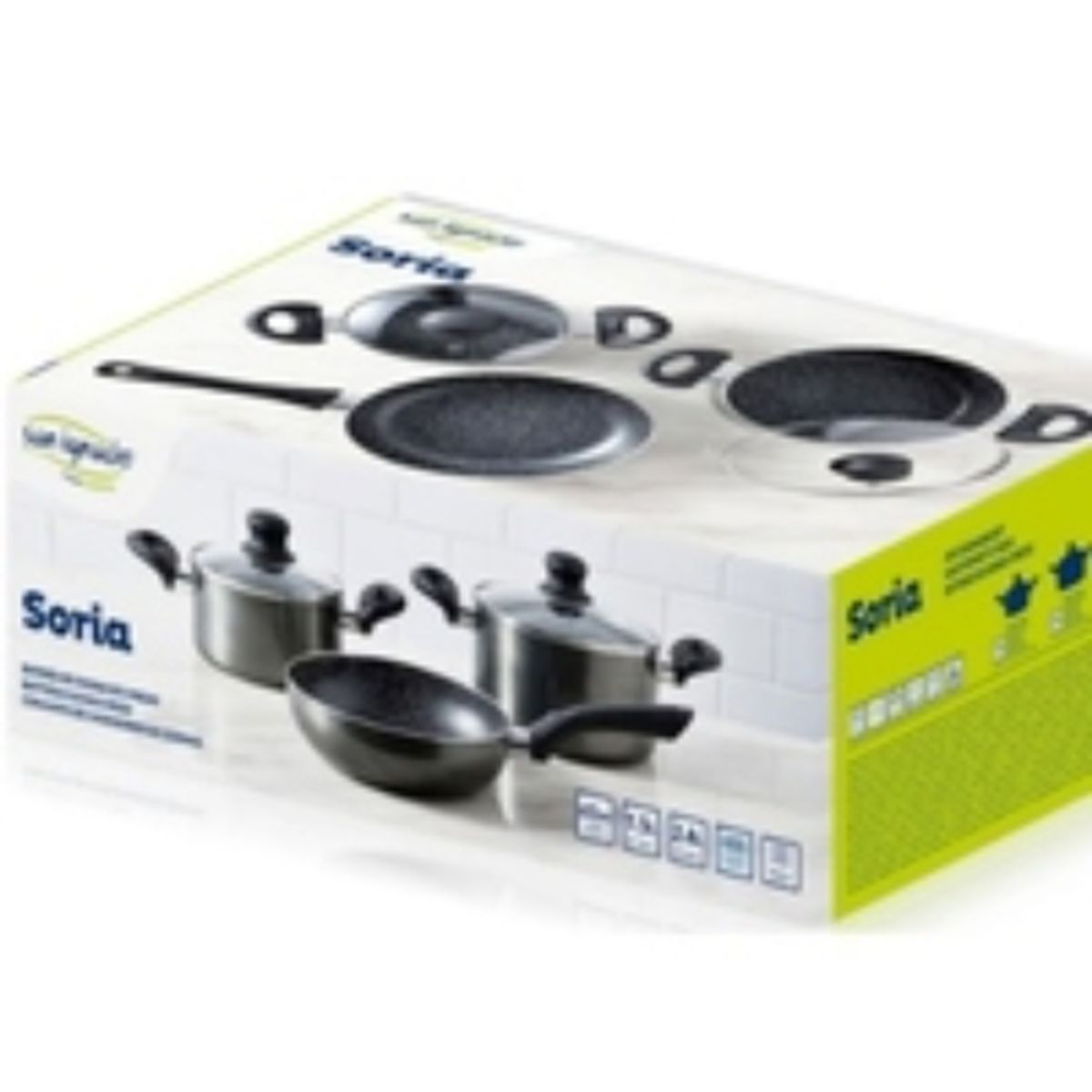 GENERICO - PACK BATERIA 5 PIEZAS ALUMINIO PRENSADO SORIA