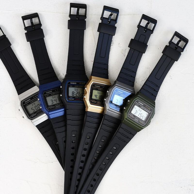 Reloj Casio F91w Famosos Reloj Casio Unisex F-91W-3DG Línea Verde