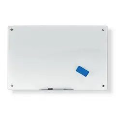 GENERICO - Pizarra Vidrio Templado Magnética 60 X 90 cm. Blanca
