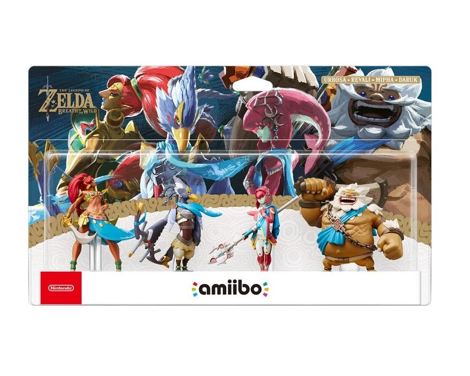 NINTENDO Figura Amiibo Daruk Mipha Revali Urbossa - Colección TLOZ - Sniper