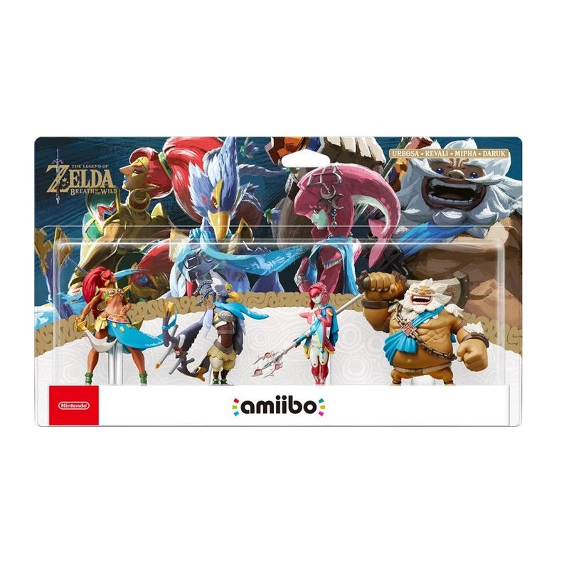 NINTENDO - Figura Amiibo Daruk Mipha Revali Urbossa - Colección TLOZ -  Sniper
