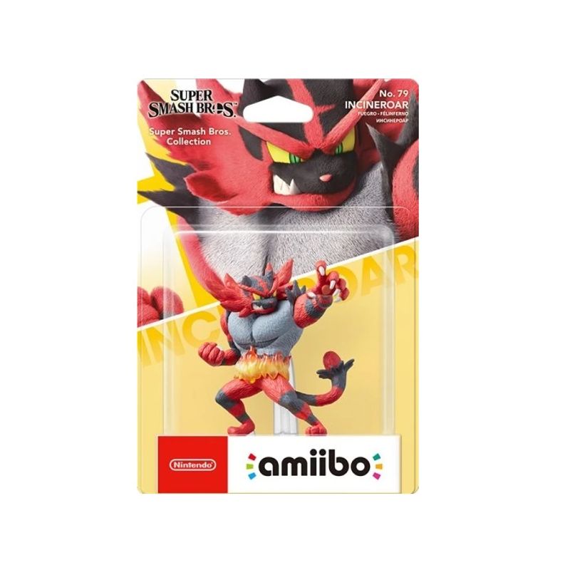 NINTENDO - Figura Amiibo Incineroar - Colección Super Smash Bros - Sniper