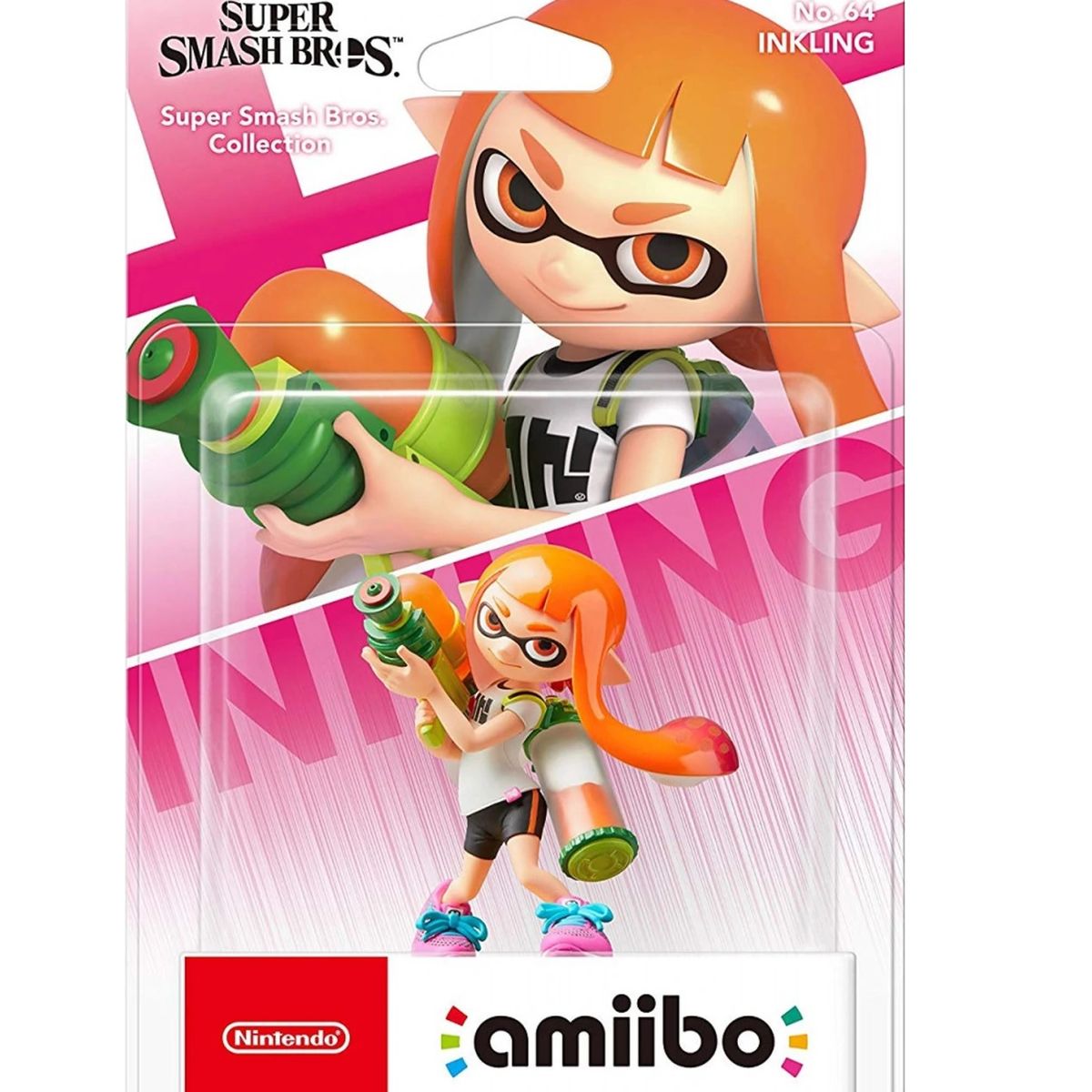 NINTENDO - Figura Amiibo Inkling - Colección Super Smash Bros - Sniper