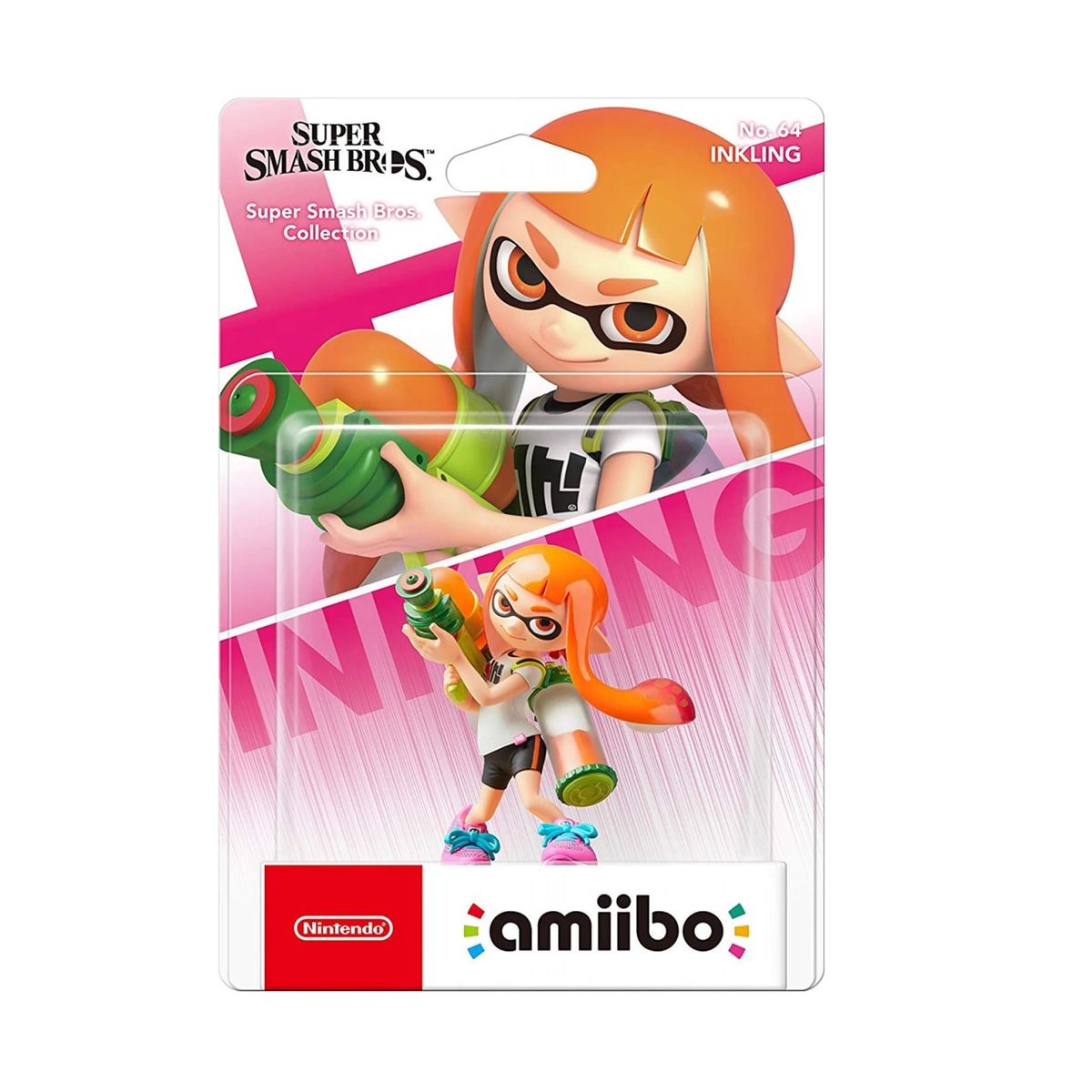 NINTENDO - Figura Amiibo Inkling - Colección Super Smash Bros - Sniper