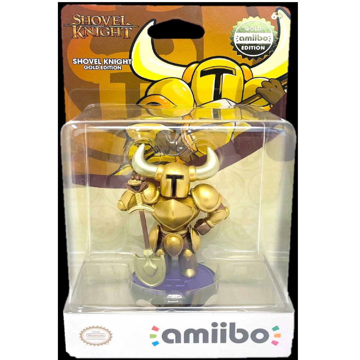 NINTENDO - Figura Amiibo Shovel Knight Dorado - Colección Shovel Knight - Sniper