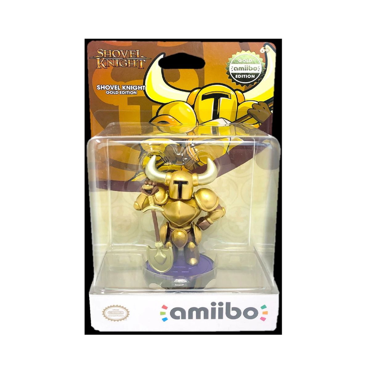 NINTENDO - Figura Amiibo Shovel Knight Dorado - Colección Shovel Knight - Sniper