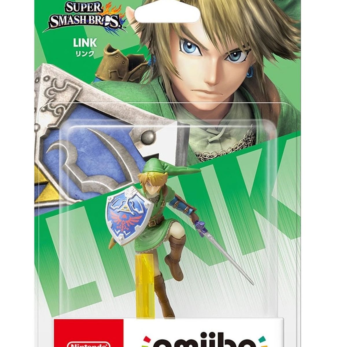 NINTENDO - Figura Amiibo Link JP - Colección Super Smash Bros - Sniper