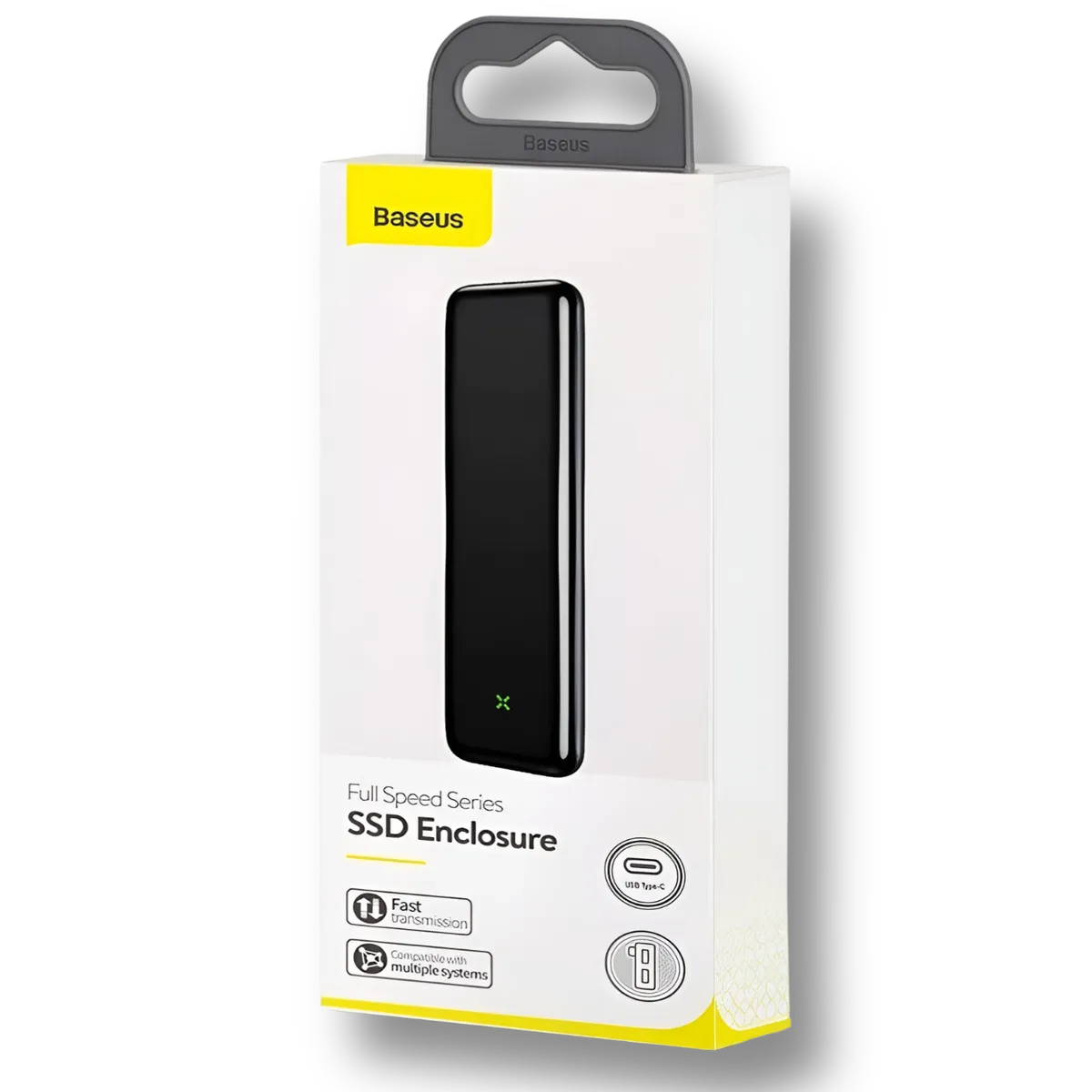 BASEUS - Cofre Profesional Discos NVMe / M.2 SSD USB Type-C Baseus - Negro