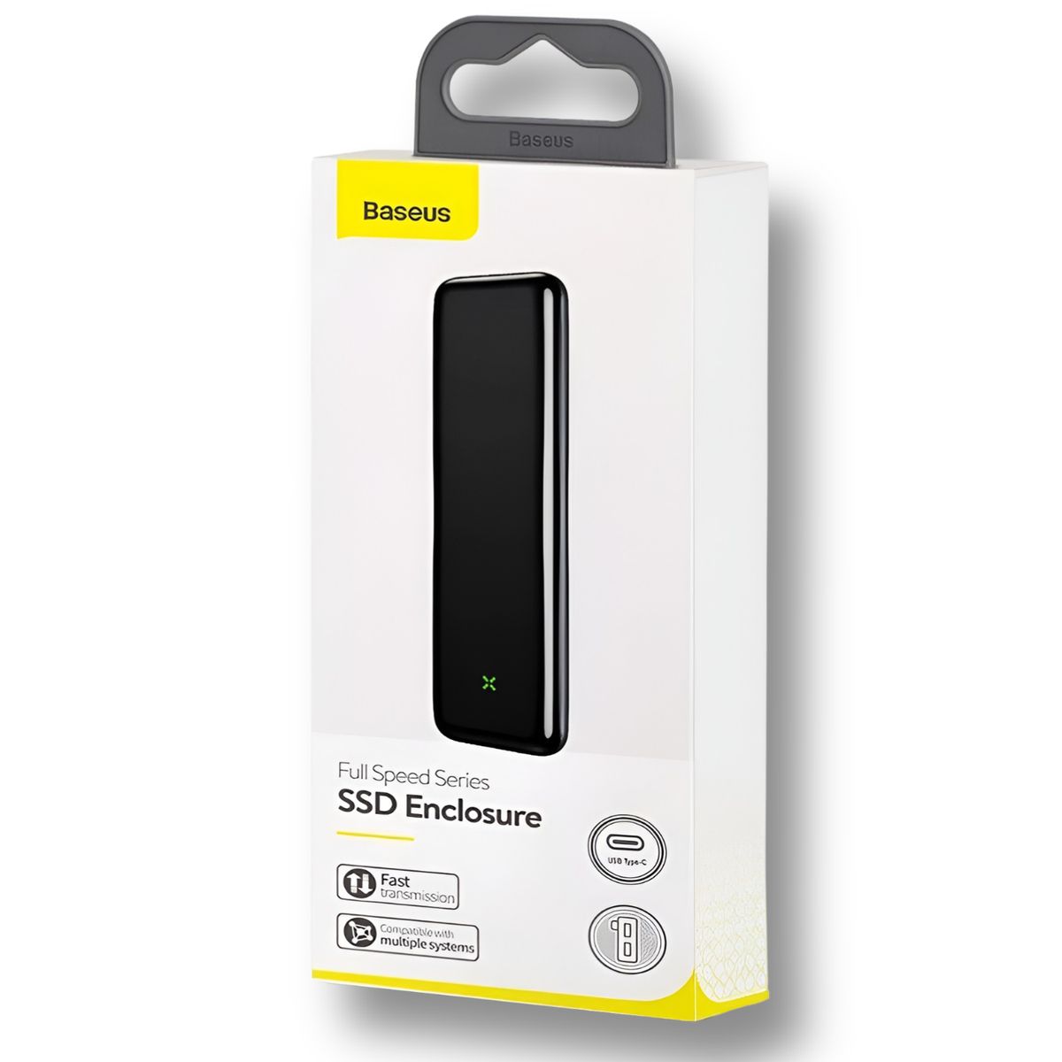 BASEUS - Cofre Profesional Discos NVMe / M.2 SSD USB Type-C Baseus - Negro