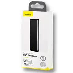 BASEUS - Cofre Profesional Discos NVMe / M.2 SSD USB Type-C - Negro