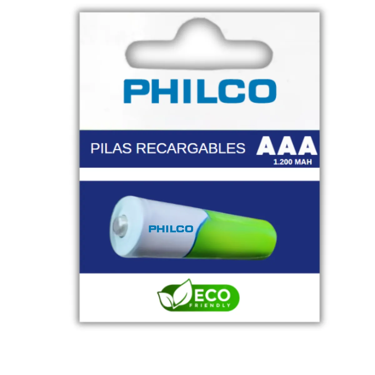 PHILCO - Pilas Recargables  AAA Precargadas1200 MAH Ecofriendly