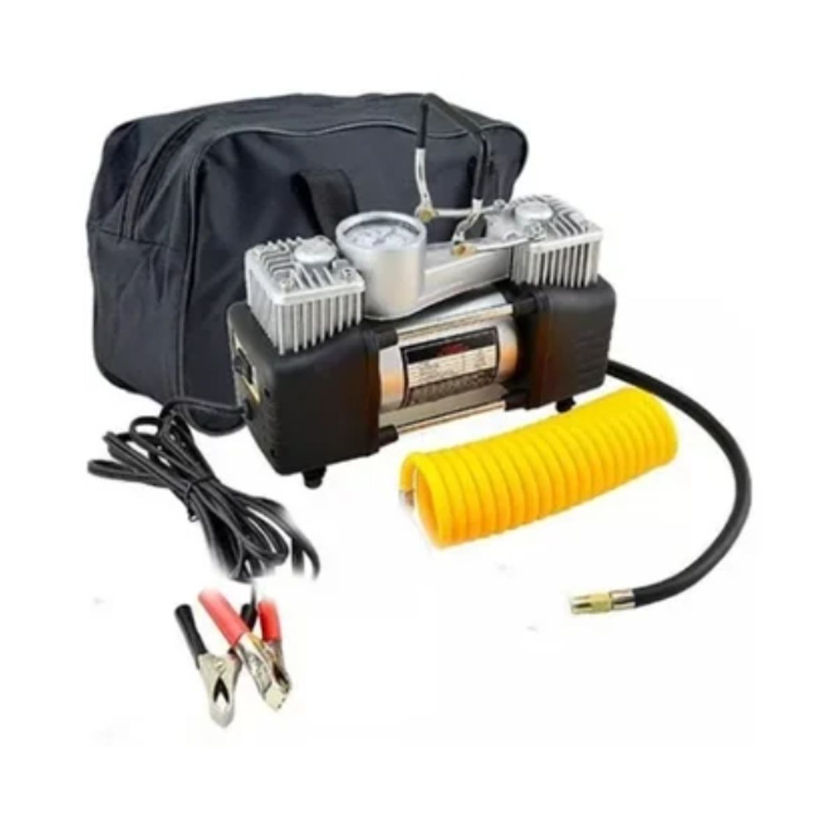 ESHOPANGIE - Compresor De Aire Doble Cilindro 12v Inflador Neumaticos