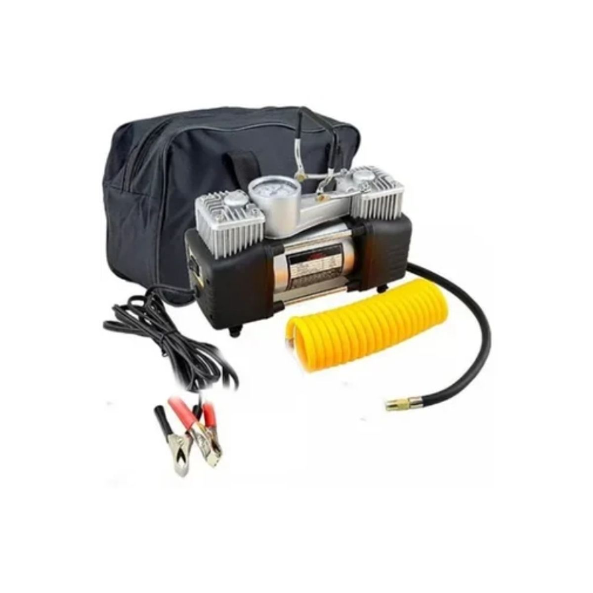 ESHOPANGIE - Compresor De Aire Doble Cilindro 12v Inflador Neumaticos