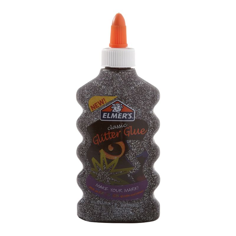 ELMERS - Pegamento Glitter Negro 177ml Elmers Para Manualidades