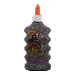 ELMERS - Pegamento Glitter Negro 177ml Para Manualidades