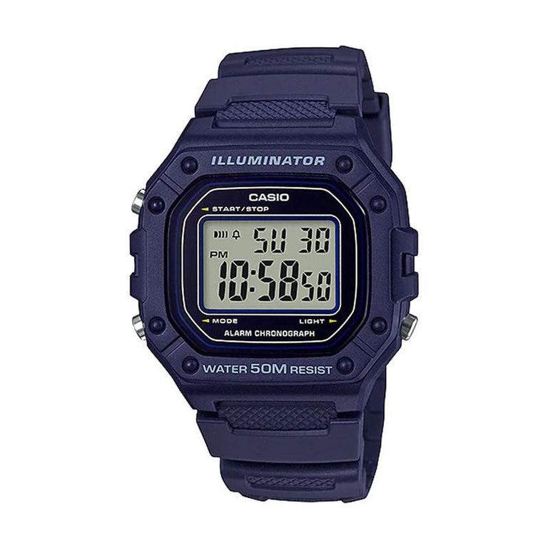 Reloj Digital Hombre W-218H-2AV Azul TALLA UNICA