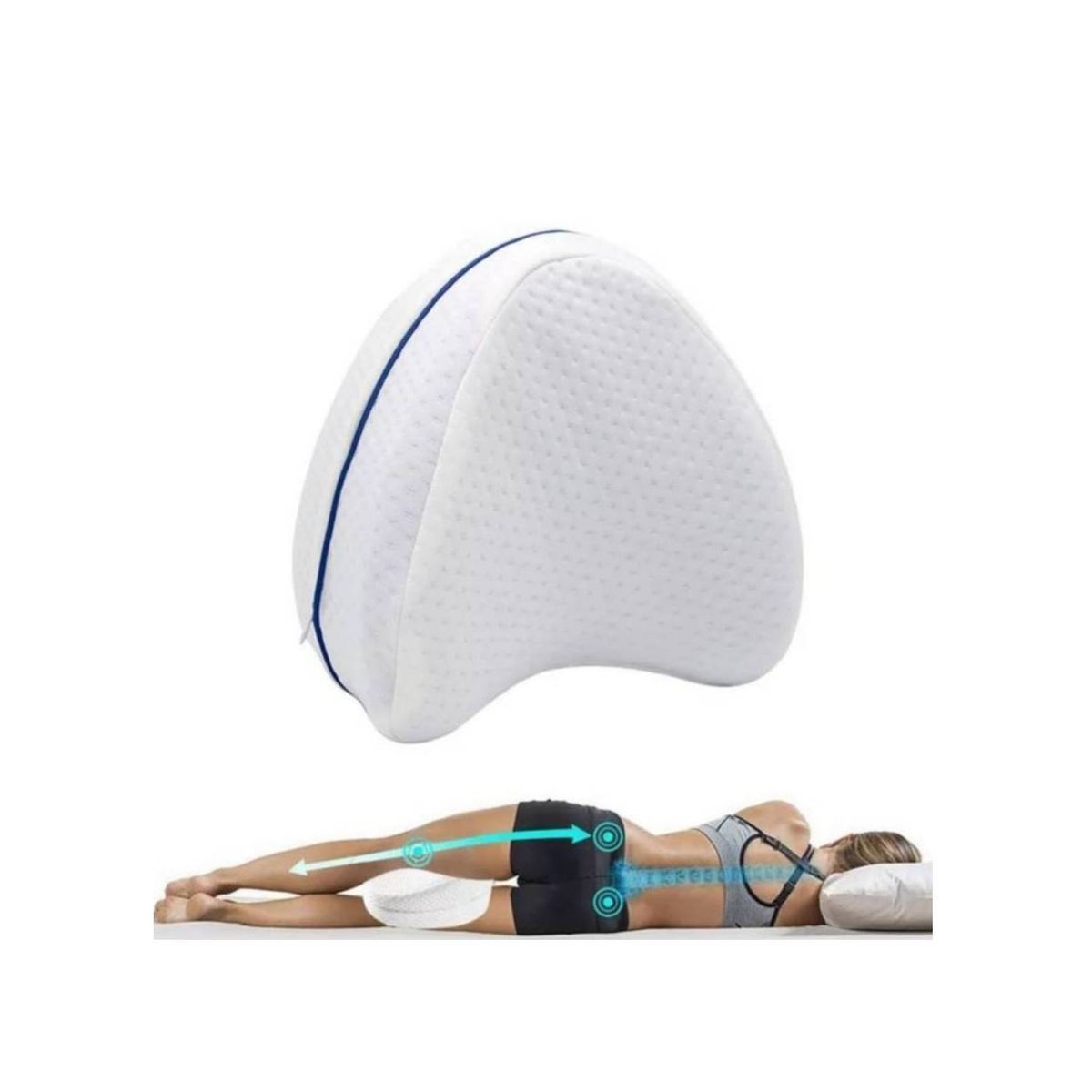 GENERICO - Almohada Pierna Dormir Memory Cama Cadera Espalda