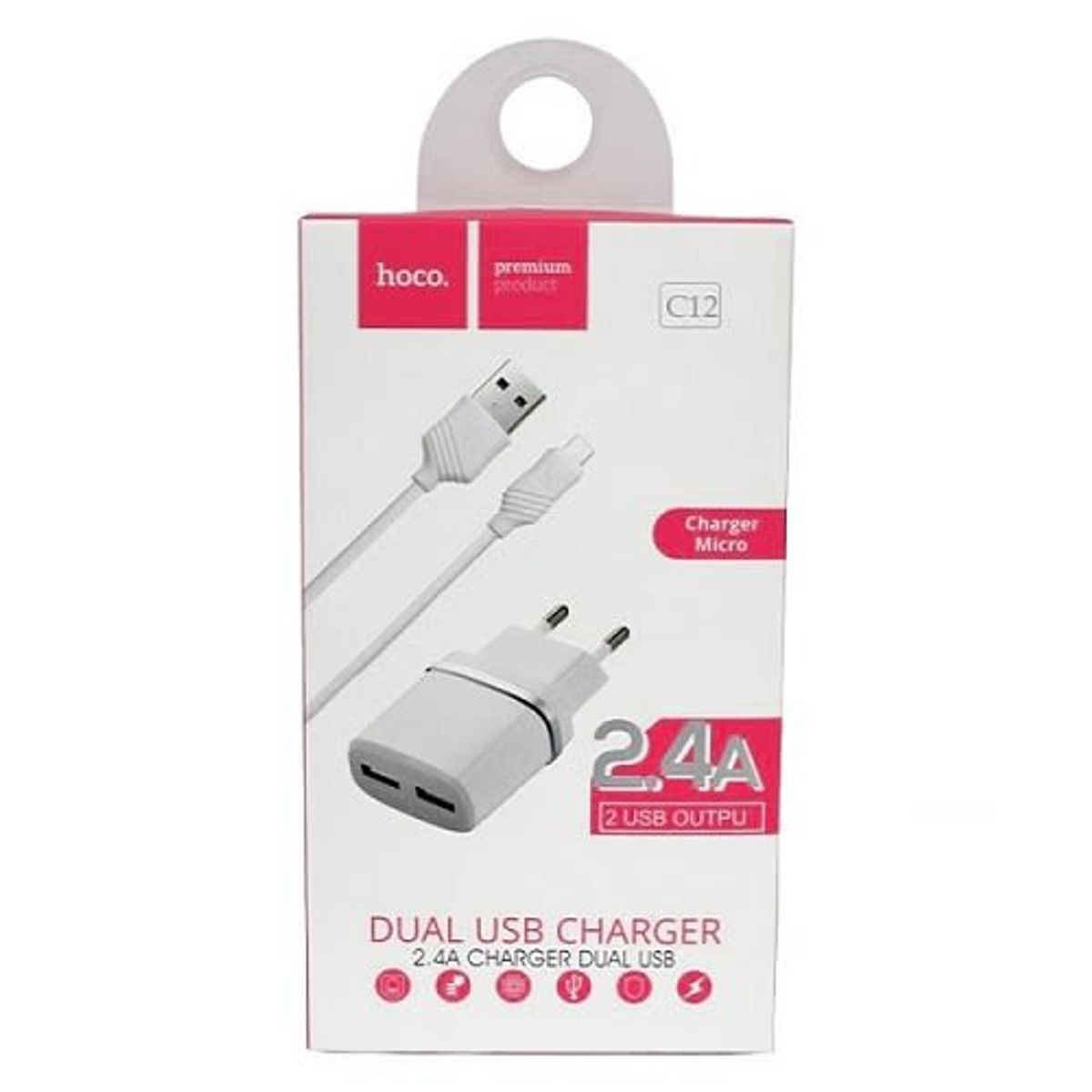 HOCO - CARGADOR COMPLETO LIGHTNING PARA IPHONE 18W