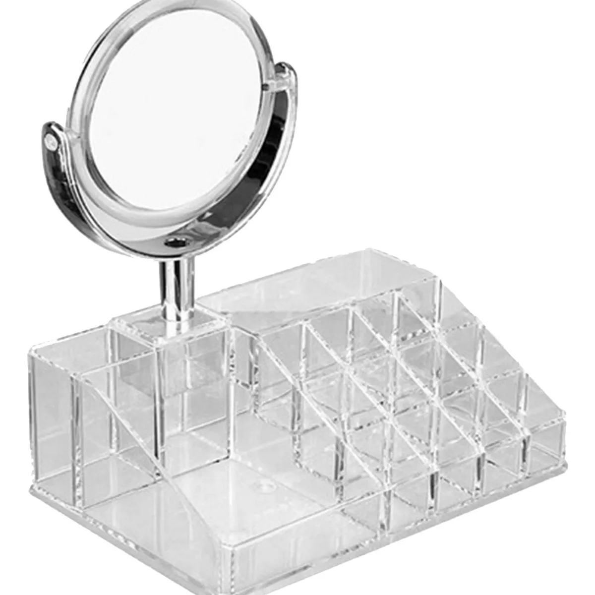 IMPORTCLICK - Cosmetiquero Con Espejo Organizador De Maquillaje