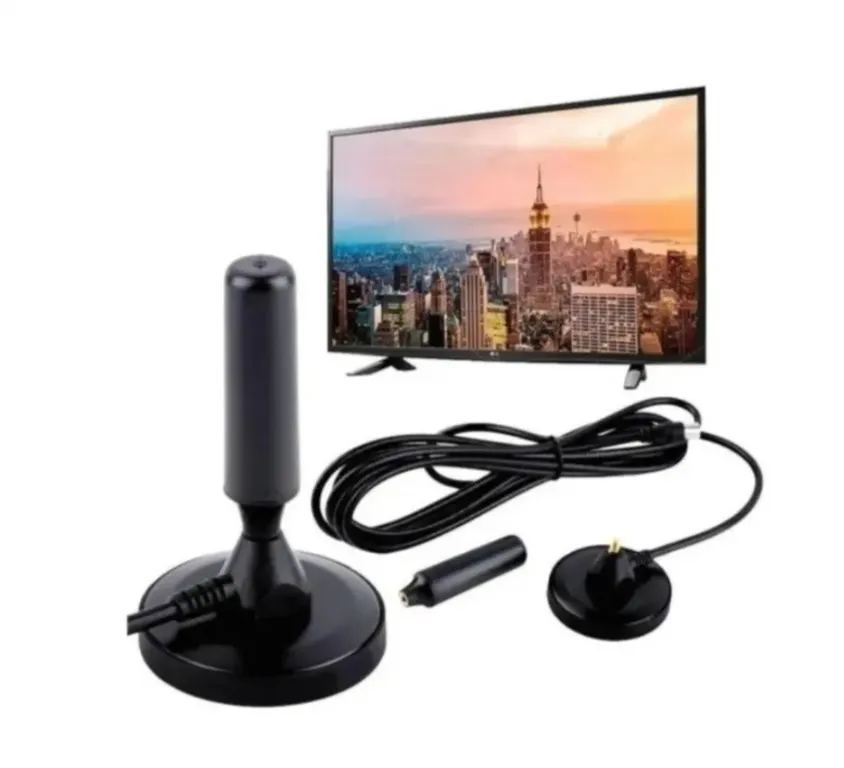 GENERICO Antena Hd Tv Digital Abierta Tvd Interior Coaxial Con Iman