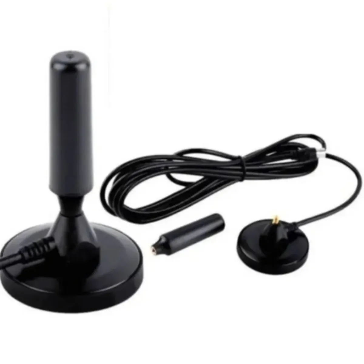 GENERICO - Antena Hd Tv Digital Abierta Tvd Interior Coaxial Con Iman