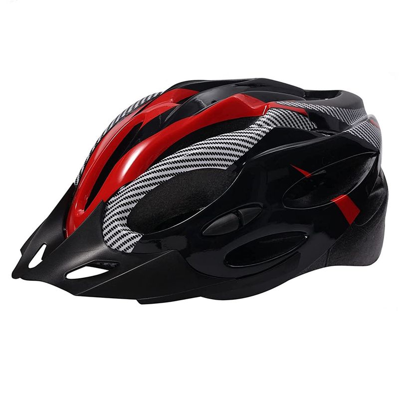 IMPORTCLICK - Casco Bicicleta Profesional Full Seguridad Rojo