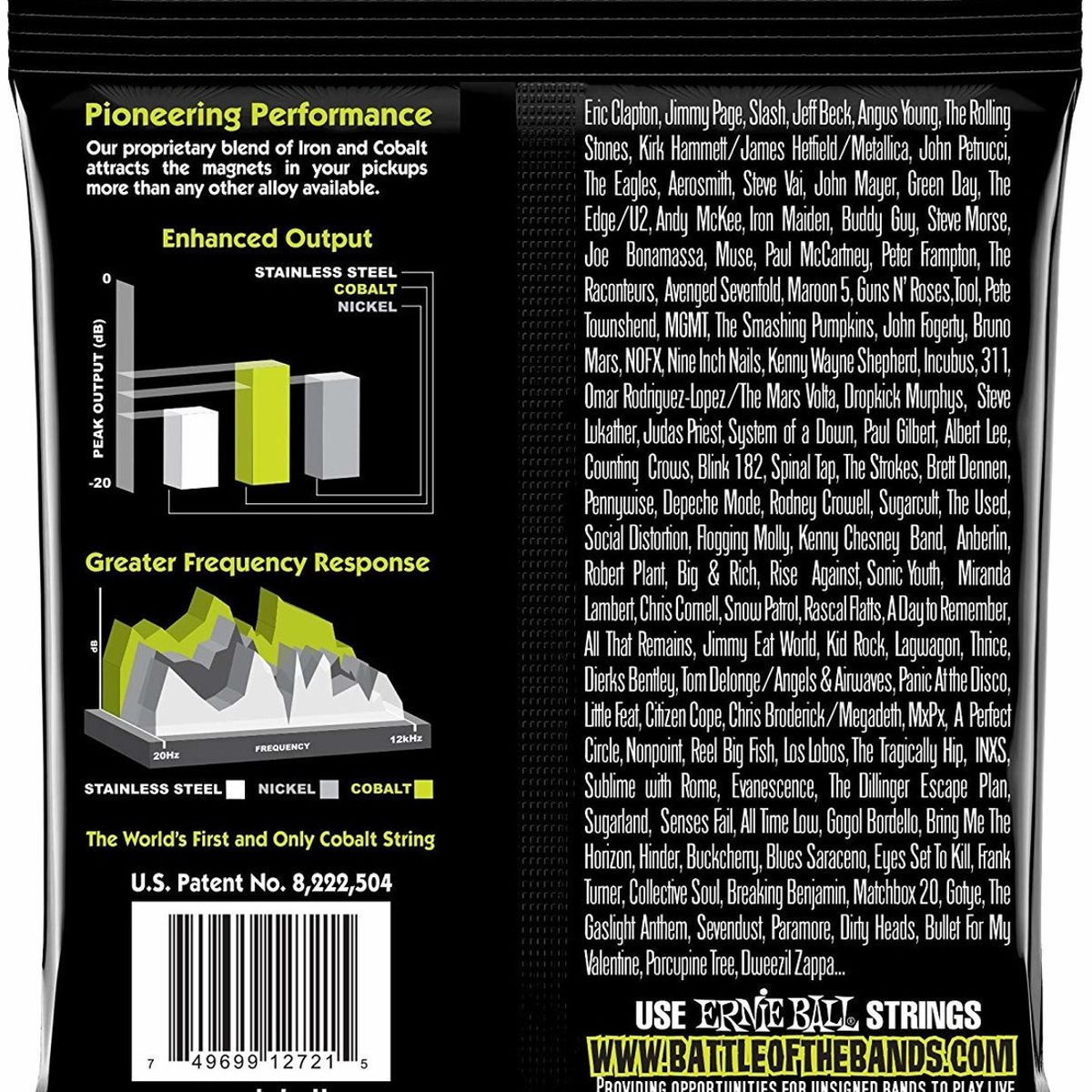 ERNIE BALL - Cuerdas para guitarra electrica Ernie Ball P02720.