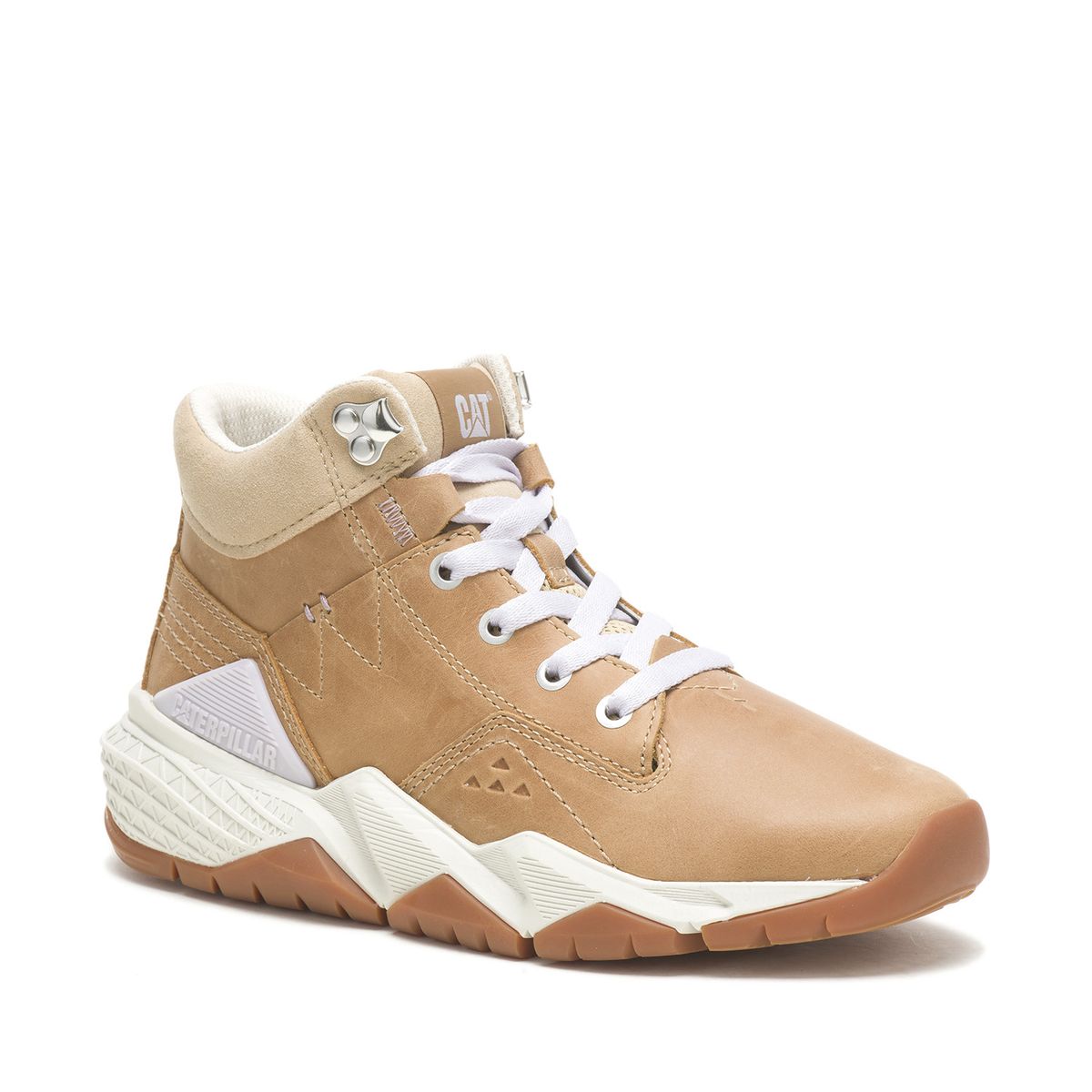 CAT - Botín Cuero Mujer Research Mid Café CAT