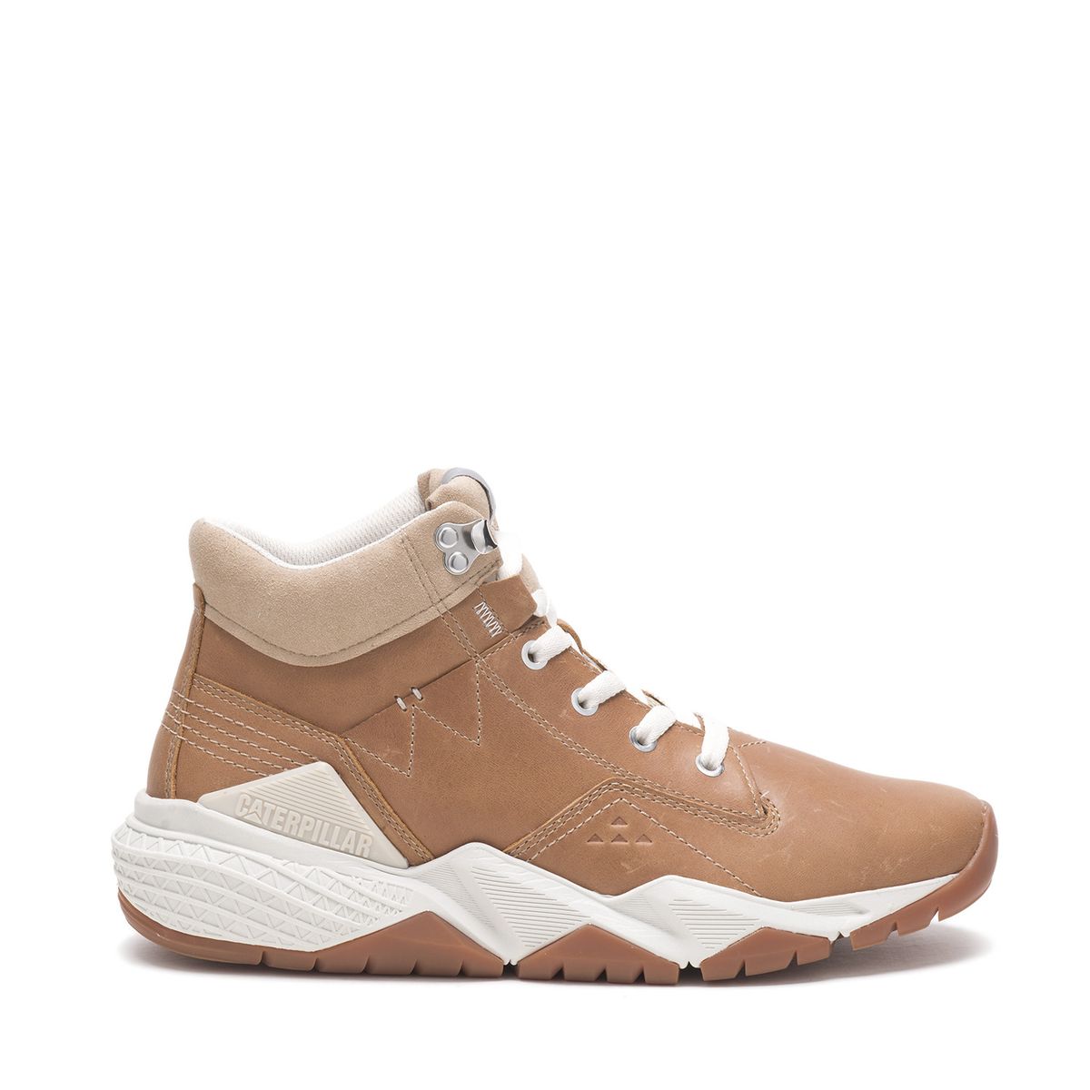 CAT - Botín Cuero Mujer Research Mid Café CAT