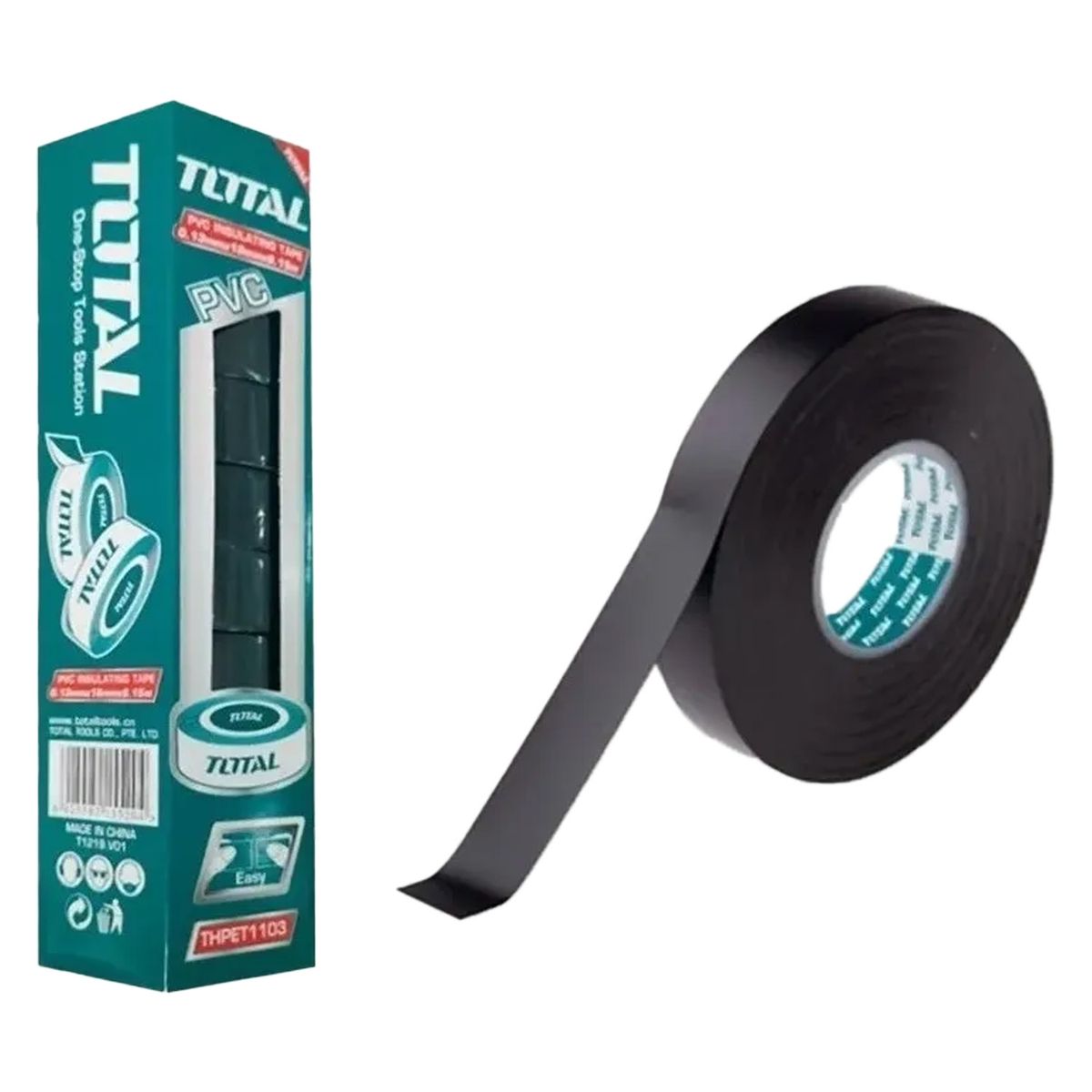 TOTAL TOOLS - Huincha Cinta Aisladora Pvc 18mm X 9.15mts 10 Unds