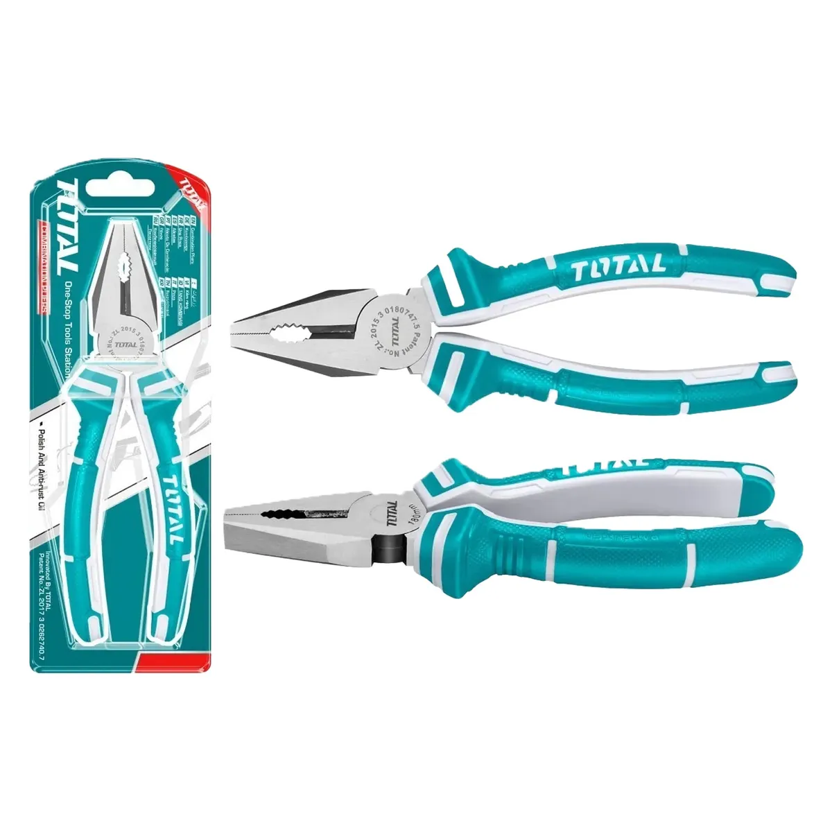 Alicate Pinza Universal 7 Pulgadas (180mm), marca TOTAL TOOLS - Foto Principal