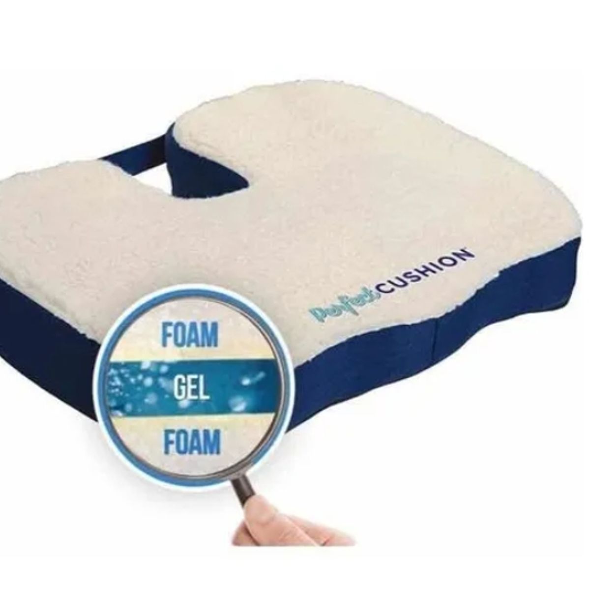 GENERICO - Cojín Asiento De Gel Alivia Dolor De Espalda Ergonomico