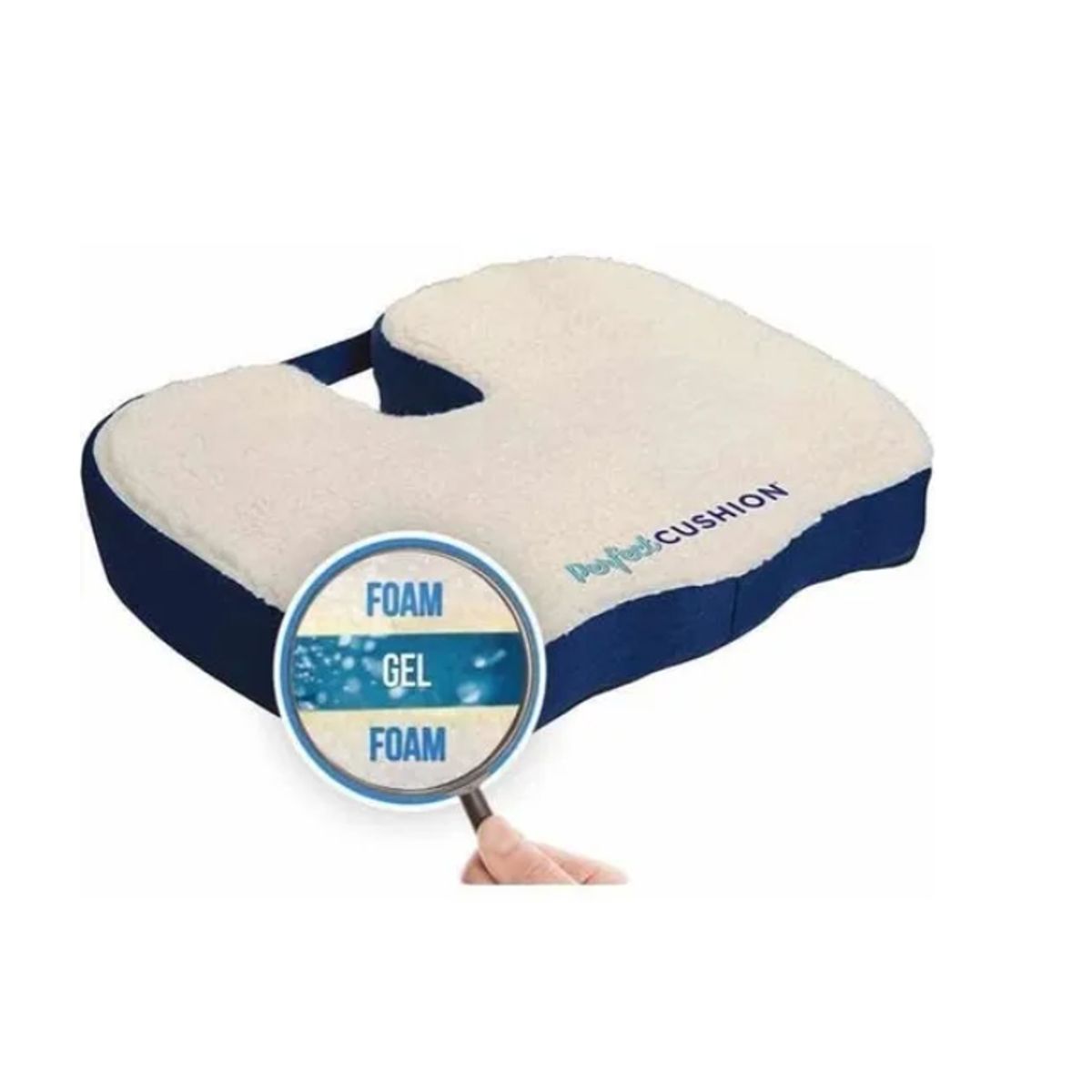 GENERICO - Cojín Asiento De Gel Alivia Dolor De Espalda Ergonomico