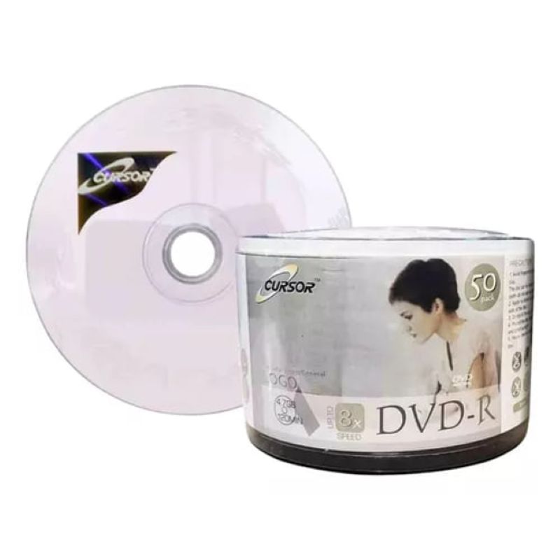 CURSOR - Pack 50 Unidades DVD-R Cursor 8X