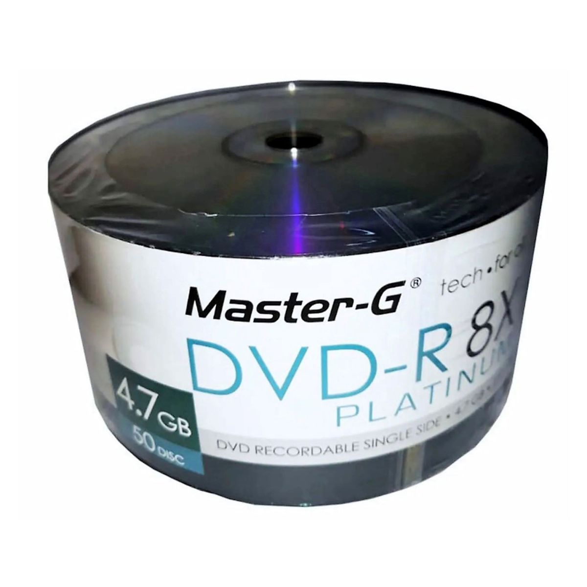 MASTER G - DVD-R Master G 8X Con Logo Platinum Pack 50 Discos 4.7GB