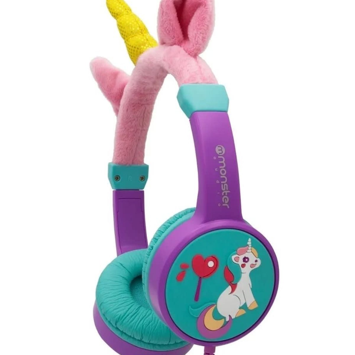 MONSTER - Audifonos para Niña Morados Monster Unicornio Ck01M