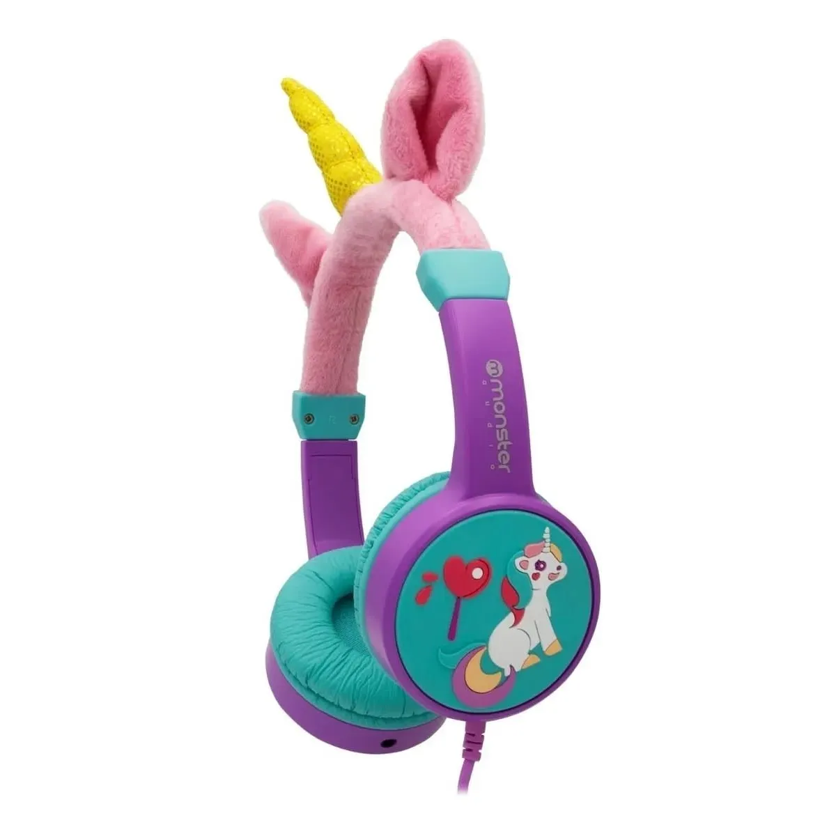 MONSTER - Audifonos para Niña Morados Monster Unicornio Ck01M