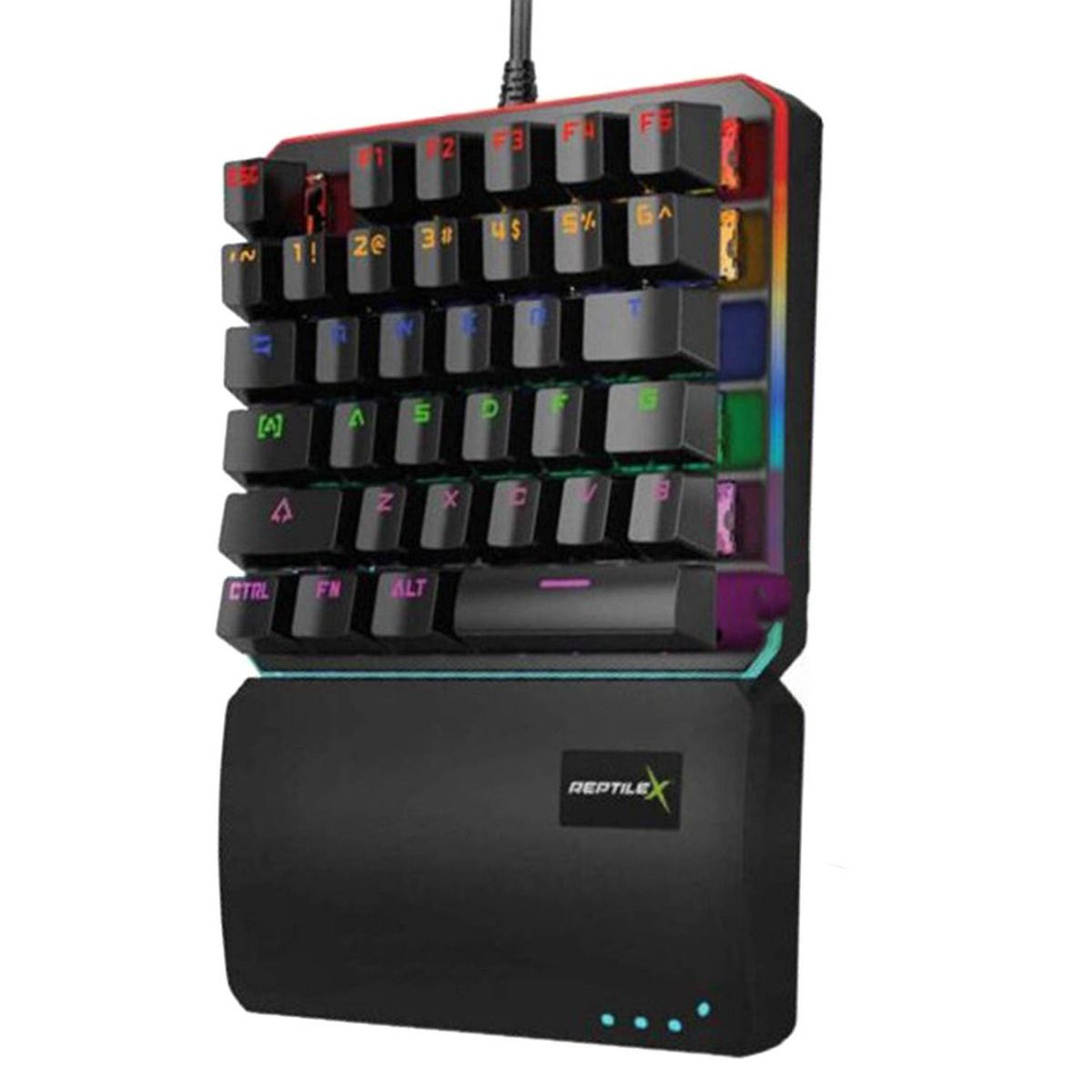 REPTILEX - Teclado Gamer de una mano Mecanico RGB Backlighting Rx0015