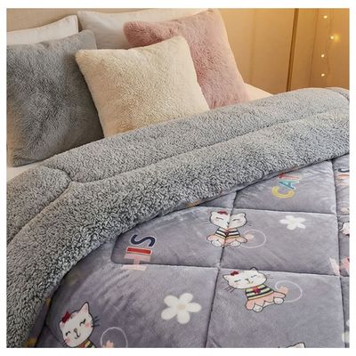 Imagen 2 del producto Cobertor Plumón Chiporro 1.5 Plazas + 1 Funda de Almohada 50x70 cm - Gatita Feliz 198