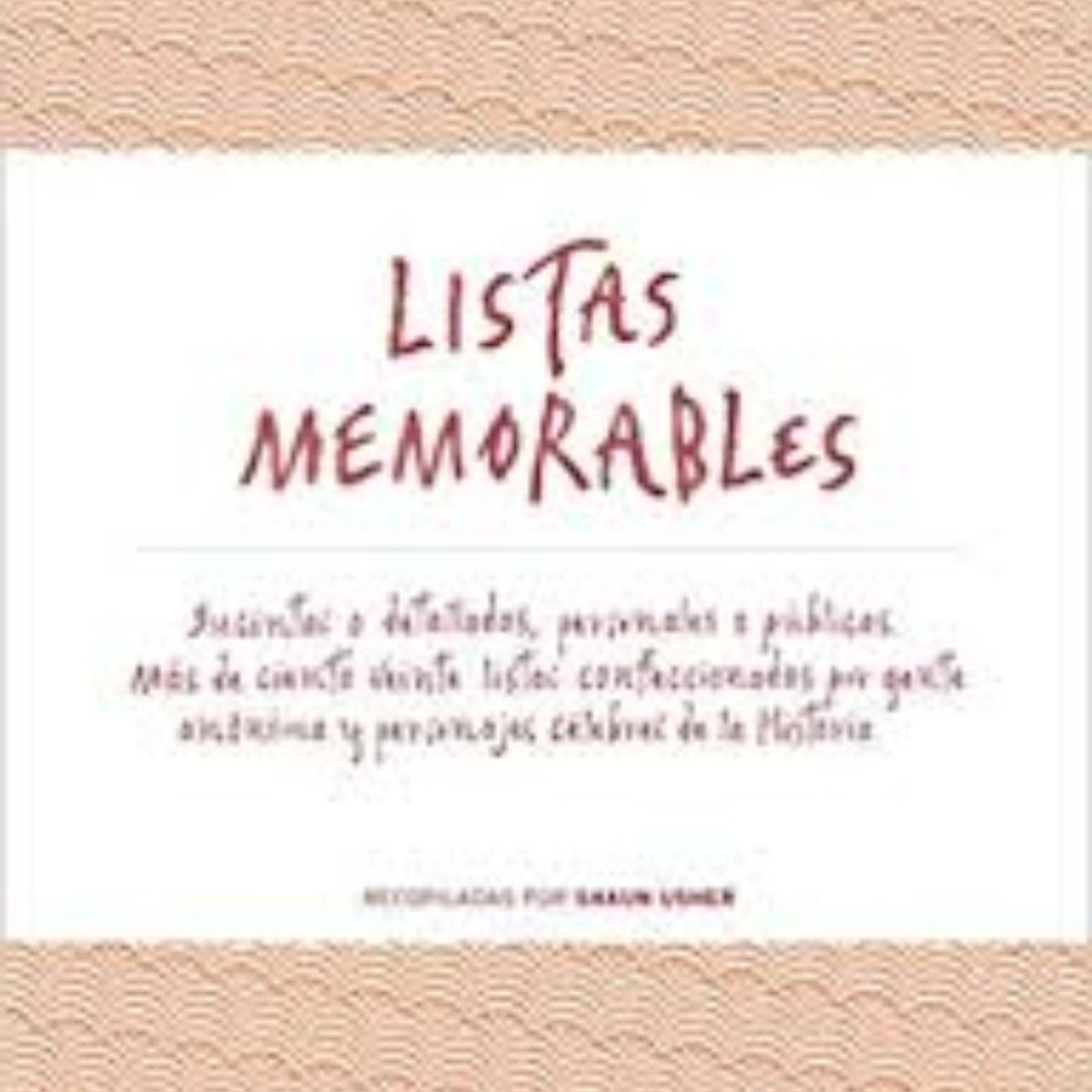 TOP10BOOKS - LIBRO Listas Memorables - Shaun Usher