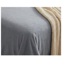 Juego de Sábanas Polar Unicolor King - Gris