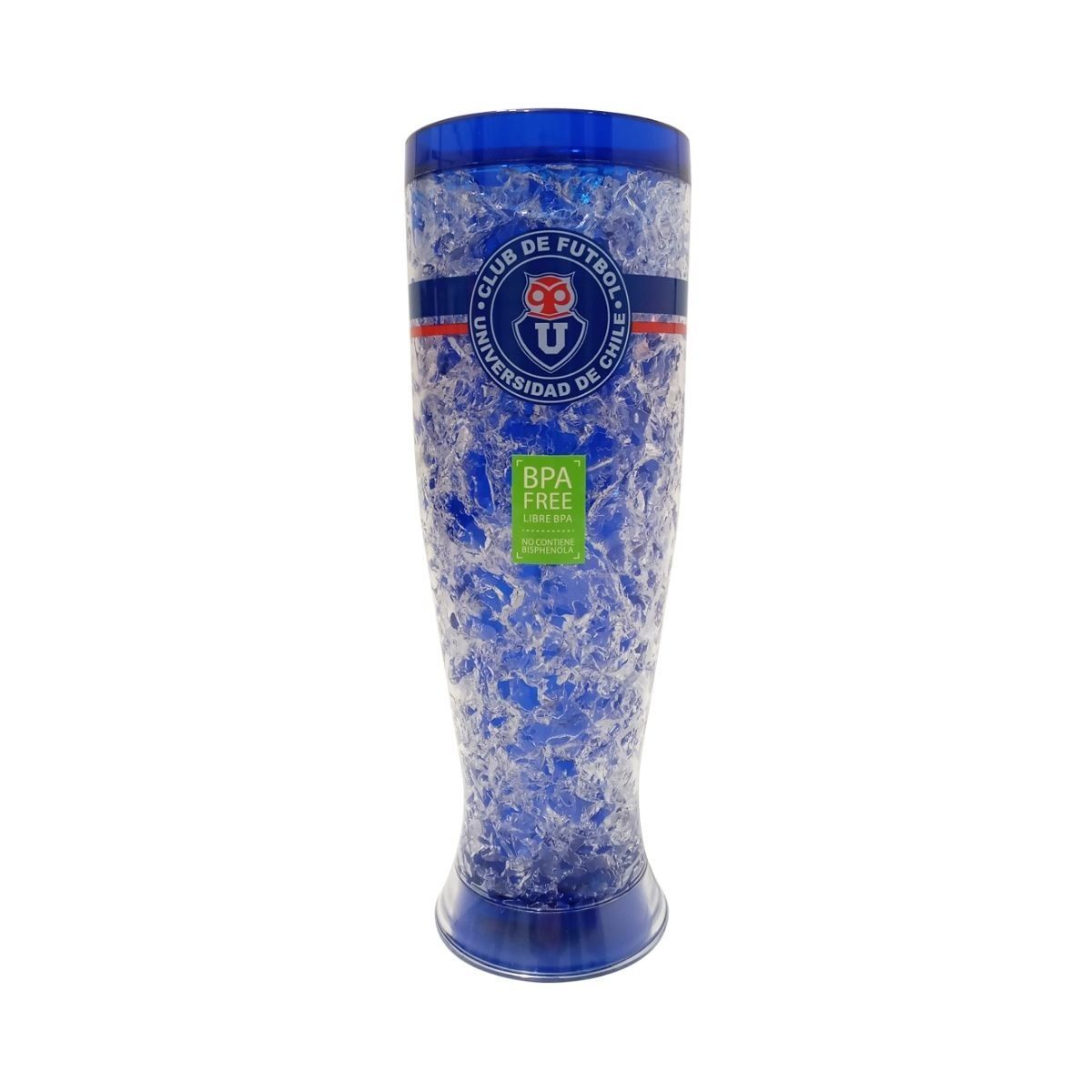 U DE CHILE - Vaso Cervecero con Gel para Enfriar U de Chile 500ml U DE CHILE